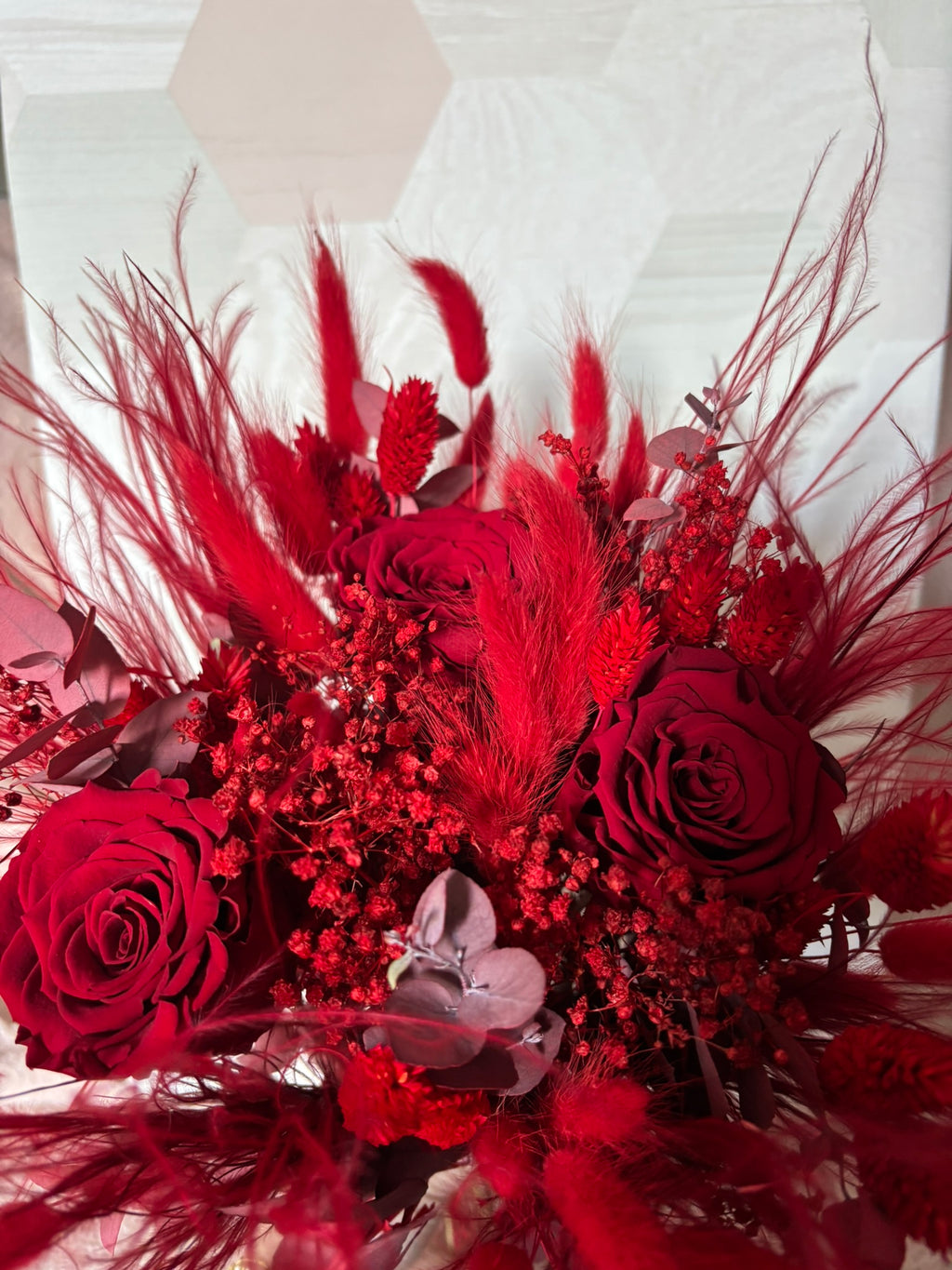 Bouquet rouge Rêve Rouge de la marque Rêves En Fleur avec des roses rouges fraîches et élégantes.