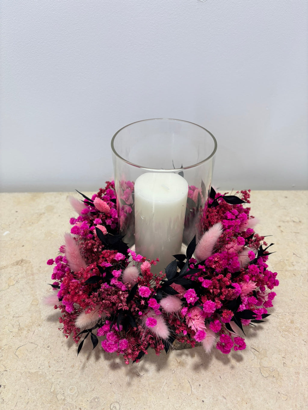 Bougeoir nuage fuchsia