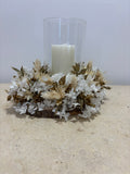 Bougeoir nuage d'ivoire de Rêves En Fleurs, décoration élégante en forme de nuage pour bougies, style délicat et moderne.